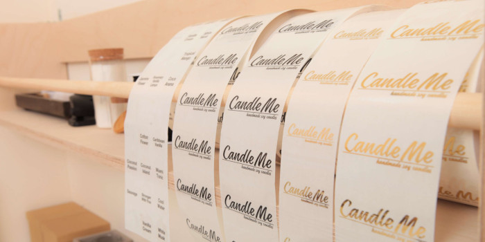 CandleMe logo stickers